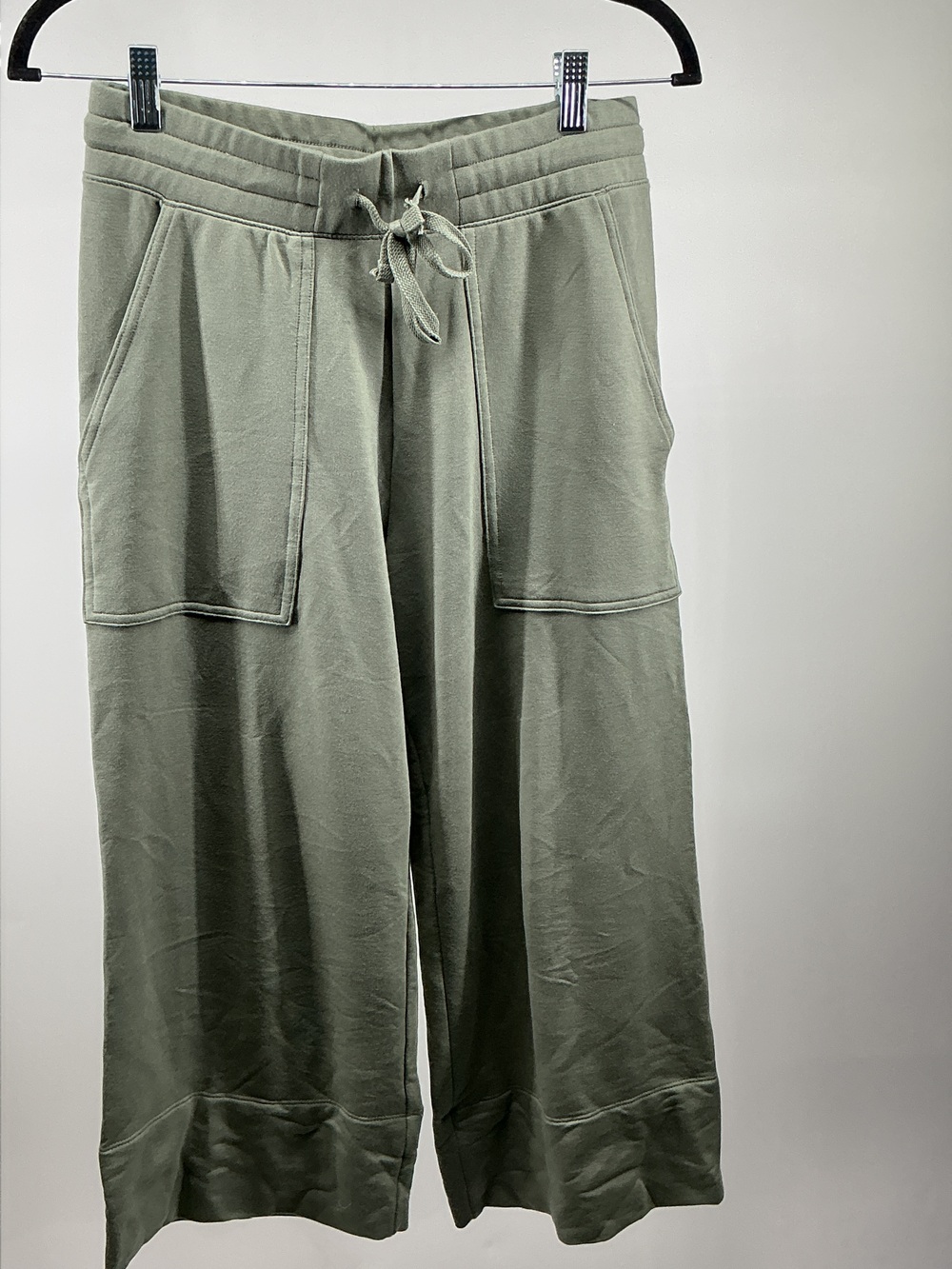 SuperSoft Fleece Cropped Wide Leg Pants
